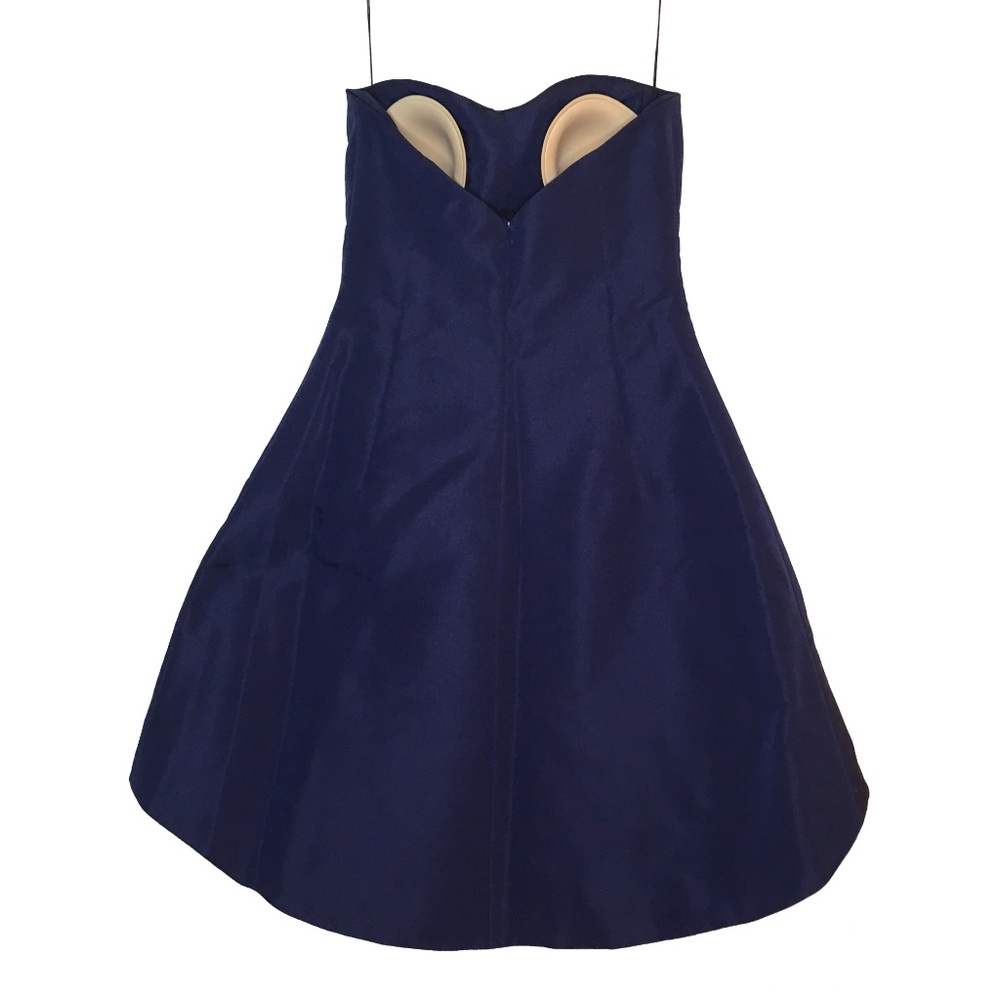 Anne Bowen Blue Strapless Formal Dress Gown Small MSRP $458 - Picture 6 of 8
